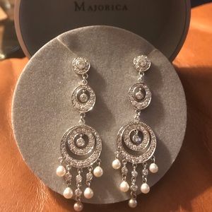 Majorica Pearl Chandelier Earrings